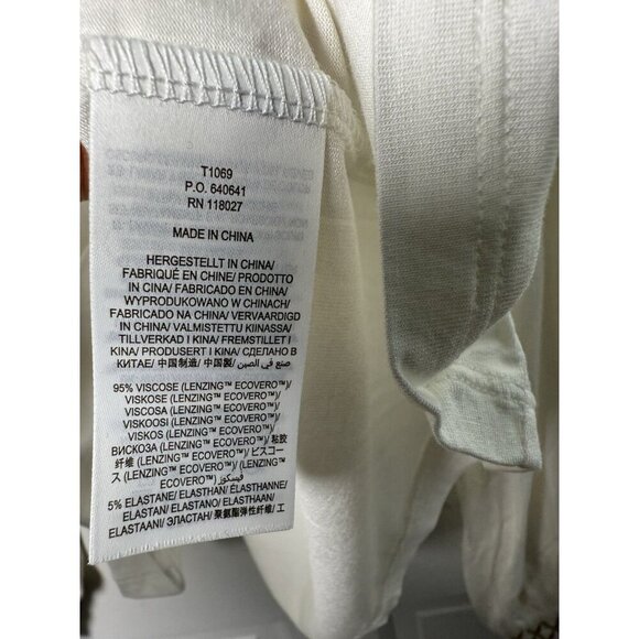 Boden Smocked Yoke Metallic Top Size IS 10 Ivory & Gold NWT T1069 IVO - Picture 9 of 12